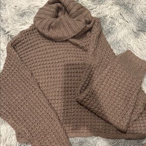 Cozy Brown cowl neck Sweater